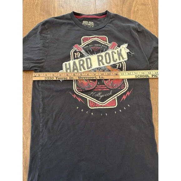 Hard Rock T-shirt Men’s S Charcoal Atlantic City Love All Serve All Rock Is Free - Picture 3 of 8